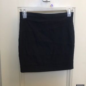 Black wrap bandage skirt
